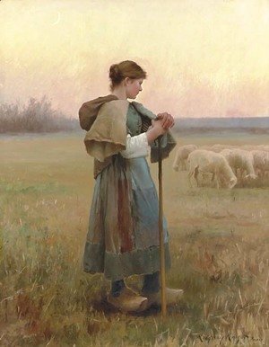 Daniel Ridgway Knight - The Young Shepherdess