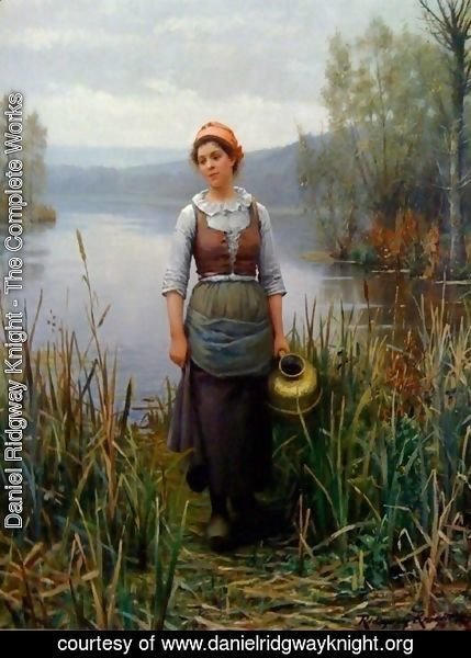 Daniel Ridgway Knight - Early Morning on the Oize