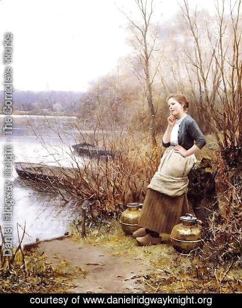 Daniel Ridgway Knight - A Lovely Thought