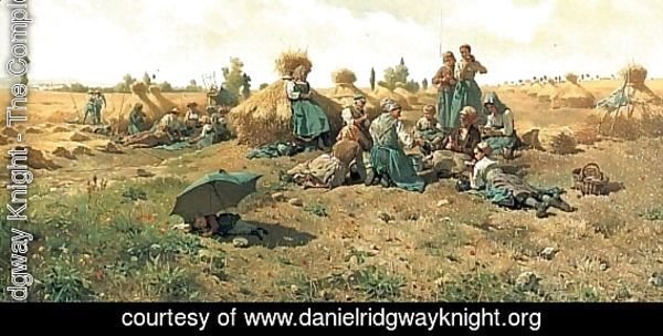 Peasants Lunching In A Field