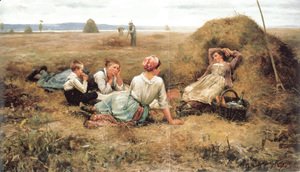 Daniel Ridgway Knight - The Harvesters Resting