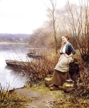 Daniel Ridgway Knight - A Lovely Thought