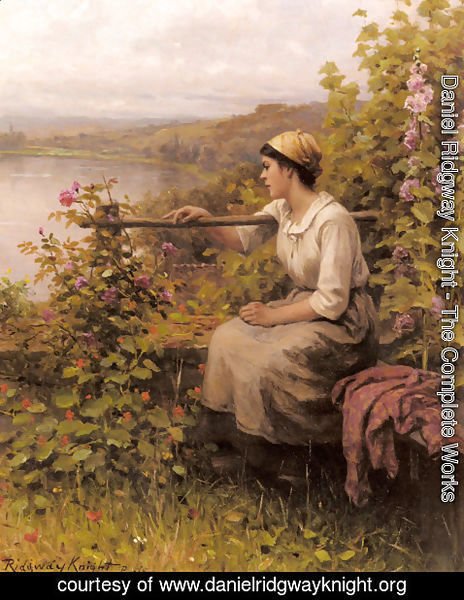 Daniel Ridgway Knight - The Complete Works - Resting In The Garden ...