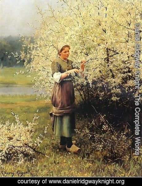Daniel Ridgway Knight - Spring Blossoms