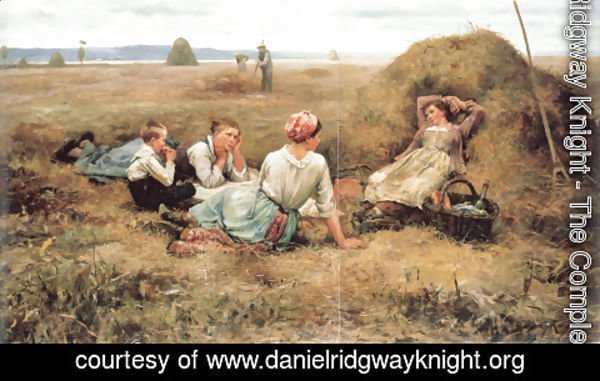 Daniel Ridgway Knight - The Harvesters Resting