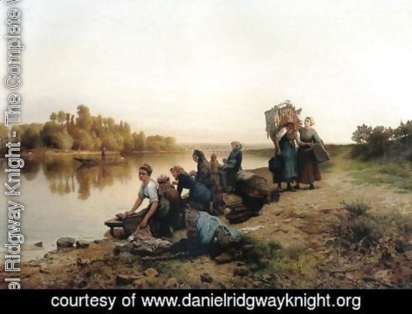 Daniel Ridgway Knight - Wash Day