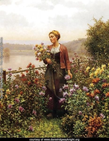 Woman In A Garden